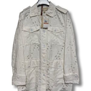 New Women’s Michael Kors floral pattern jacket Sz. Small